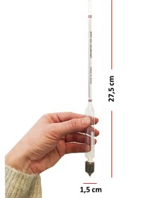 Resim AEK-Tech 0-100 Uzun Form Alkolmetre ve Arco 250ml Mezür Seti 