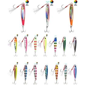 Resim Fujin Jig-x 80gr Shore Jigging Jig Yem Mt20 Gold Pink Zebra Glow 