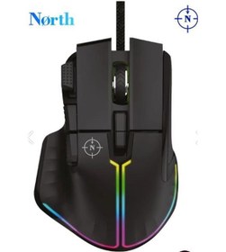 Resim North Ragnarok RGB 12,800 DPI Profesyonel Makrolu Oyuncu Mouse 