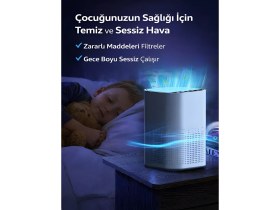 Resim Deanb HEPA Filtreli Akıllı Hava Temizleyici 150 m³ Sessiz Beyaz Cihaz Çin Menşeli 