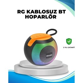 Resim Rgb Işıklı Taşınabilir Kablosuz Bluetooth Hoparlör 