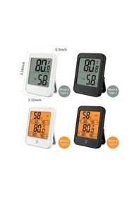 Resim Besthome1 Siyah Mc41 Dijital İklim Ölçer - Doğru Sicaklık & Nem, 3 Kurulum, Konfor Seviyesi 