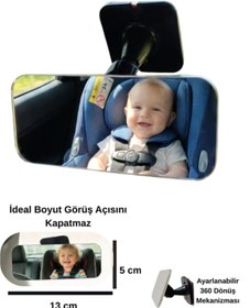 Resim özgürce Araç İçi Bebek ve Çocuk İzleme Aynası, Ayarlanabilir, Güvenli ve Konforlu 
