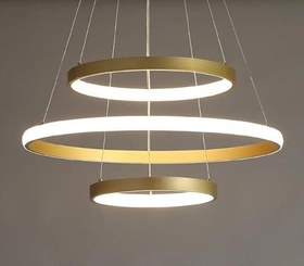 Resim Gold/Platform / 60-50-30 cm / 3 Renk Işık/Sarkıt Avize 