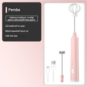 Resim Mini Kablosuz Çırpıcı-yumurta, Krema, Süt Karıştırmak, Köpürtmek İçin Şarjlı Çırpıcı Diğer 