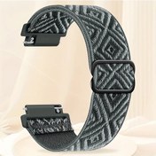 Resim Gaojunshop01 Gri 22mm Elmas Naylon Kayış Ayarlanabilir Tokalı Hızlı Çıkarılır 