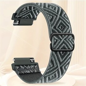 Resim Gaojunshop01 Gri 22mm Elmas Naylon Kayış Ayarlanabilir Tokalı Hızlı Çıkarılır 