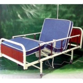 Resim Çift Motorlu Demir Başlıklı Tabanca Korkuluklu Karyola 