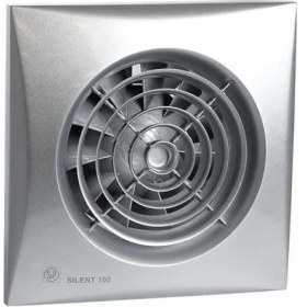Resim Soler&Palau Soler Palau Silent 100 Crz Silver Renk Kanal 100MM M³/h 95 Db 26.5 Sessiz Tasarruflu Ortam Havalandırma Fanı Agmair Agm Sp Tasarruf 