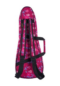 Resim Wagon 04 Serisi Soprano Ukulele Çantası - Hibiscus Pembe 