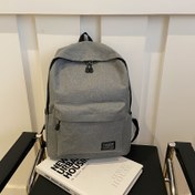 Resim 1 Adet Büyük Kapasiteli Katlanabilir Sırt Çantası - Fermuarlı Hafif İş Laptop Çantası, Ayarlanabilir Omuz Askısı (50cm'ye Kadar), Geniş Ana Bölme - Erkekler, Profesyoneller ve Öğrenciler için Dayanıklı Polyester Sırt Çantası - Seyahat, Günlük Kullanım, Okul - Minimalist Siyah Tasarım, Şık Dokulu Yüzey 