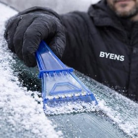 Resim Araba Buz Kazıyıcı Araç Cam Kar Temizleyici Oto Ön Camı Kırıcı Kazıma Aparatı Temizleme Kış Kırağı 