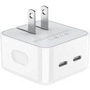 Resim Telefon Hızlı Şarj Cihazı Çift Pd 10 W Cep Telefonu Şarj Kafası Usb Duvar Şarj Us 40w ' Beyaz 