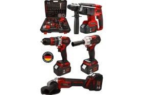 Resim 4'lü Set 21V 3.0AH Şarjlı Taşlama- Şarjlı HILTI-13MM Darbeli Şarjlı Matkap-Şarjlı Somun Sıkma 