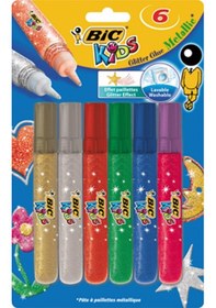 Resim Bic Simli Yapıştırıcı Metalik 6 Renk 
