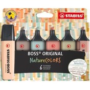 Resim Stabilo Fosforlu Kalem Boss Naturecolors 6 LI Etui 70/6-2-2 