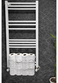 Resim Asılabilir Havlupan Düzenleyici Banyo Havluluk Kurutma Sepeti Tuvalet Kağıdı Organizeri Beyaz Beyaz 