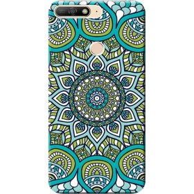 Resim Ceppare Huawei Y6 2018 Kılıf (ATU-L21) Desen Baskılı Silikon Kapak Vektör Tasarım STK:499 