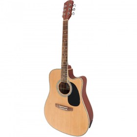 Resim Almira F650N-C Elektro Akustik Gitar - Naturel (Başlangıç/Orta - Cutaway Kasa) | Naturel Parlak Cila, Dahili Tuner ve 4-Band EQ, Ihlamur Gövde Yapısı | Ölçüler: 41 İnç Standart Dreadnought 