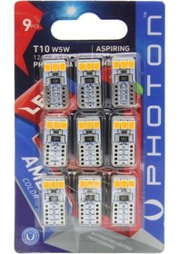 Resim Photon T10 W5w Turuncu Led Modül Blister 9'lu Paket 