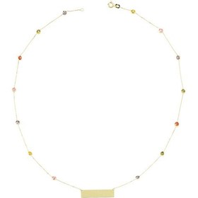 Resim Glorria Altın Renkli Taşlı Plaka Kolye N11.29210 