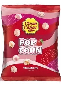 Resim Chupa Chups Pop Corn Strawberry - Çilek Aromalı Patlamış Mısır 90 Gr 