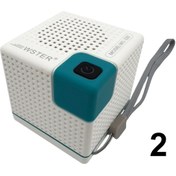 Resim Boğazören Minibox Kare Kırmızı Wireless Kablosuz Hoparlör ( Bluetooth 5.4 + 500mAh Li-ion şarj + Güç: 5W ) 
