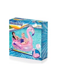 Resim Flamingo Binici 127x127 Cm Bestway - 41122 Çok Renkli 