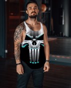 Resim Freeyez Skeleton King Gym Fitness Tank Top Sporcu Atleti 