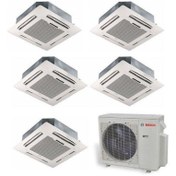 Resim Bosch Multi Kaset Tipi Inverter Klima 42000 Btu 1 Dış + 5 Iç Ünite 9000 + 9000 + 9000 +12000 + 12000 