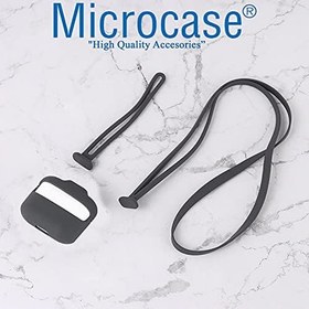Resim Microcase Airpods Pro Boyun Askılıklı Silikon Koruma 3in1 Set - Turkuaz 