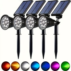 Resim 1 adet Açık Hava Güneş Işıklı Spot, Tatil Açık Hava Ekran Işığı Süslemesi, Duvar Işığı / Çim Işığı Çift Kullanım, Otomatik Açma/Kapama, Ev Süslemesi için Kullanılır, Açık Hava Peyzaj Süslemesi 