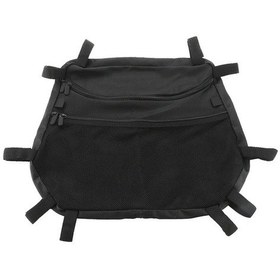 Resim Dashanshop Siyah Nylon Tavan Depolama Çantası Mesh Cep Ayarlanabilir Kayışlar Polaris Rzr Siyah 
