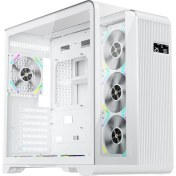 Resim 1st Player Rt7 Beyaz Dıgıtal 850W 80+ Gold Full Modüler 4X12CM Argb 3 Taraflı Temperli Cam USB 3.0 - Type C Atx Kasa 