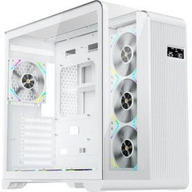 Resim 1st Player Rt7 Beyaz Dıgıtal 850W 80+ Gold Full Modüler 4X12CM Argb 3 Taraflı Temperli Cam USB 3.0 - Type C Atx Kasa 