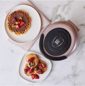 Resim Karaca Funday Rosegold Çıkarılabilir Plakalı Waffle Makinesi 1000w 