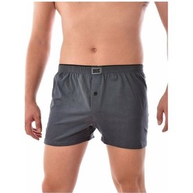 Resim Tutku Nil Botiquen Erkek Füme 4 Adet Pamuklu Düğmeli Boxer Füme Nlbtqn-117 Füme 