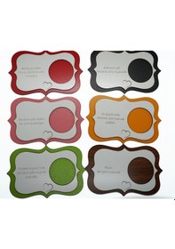 Resim Ahşap Mdf Lazer Kesim Renkli Beyaz 6 Lı Kahve Fincan Atlığı, Bardak Altlığı, Sunum Çok Renkli 