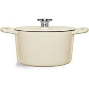 Resim Fissler Moments Collection Cast Demir Döküm Tencere Beyaz 20 CM 