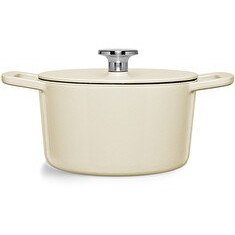 Resim Fissler Moments Collection Cast Demir Döküm Tencere Beyaz 20 CM 