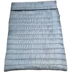 Resim CAMP STORY Toro-18 350 gr Siyah Polarlı Başlıklı Çift Kişilik Uyku Tulumu Gri 