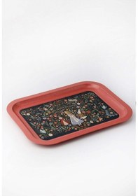 Resim Fairytale Desenli Metal Klasik Tepsi, 23,3 X 30,7 Cm 