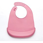 Resim Bebek Önlüğü Ayarlanabilir Su Geçirmez Önlükler Bebekler Yumuşak Beyaz - Pembe 