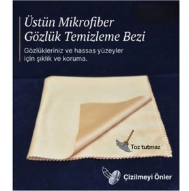 Resim Betül Optik Büyük Boy Mikrofiber Atölye Bezi Gözlük Temizleme Mendili 30*30 Cm 