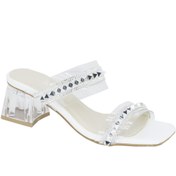 Resim TRENDYSHOES Trendyshose Mc 001 Kalın Topuk Rahat Taşlı Kadın Terlik 