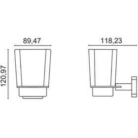 Resim Çelik Banyo Paslanmaz Pirinç Milano Diş Fırçalık Gri 