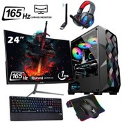 Resim Izoly ST999528 i5-10400F 16 GB 512 GB M.2 NVMe SSD RX580 8 GB 24" Free Dos Masaüstü Oyuncu Bilgisayarı 