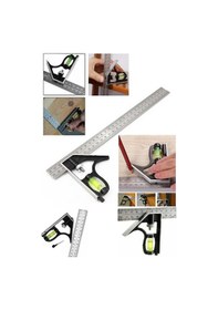 Resim Metrik Gönye Alüminyum Su Terazili 300mm 45-90 Derece CE081 