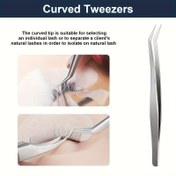 Resim Kirpik Cımbızı Kirpik Uzatma Cımbızı Kirpik Hacmi Araçları Paslanmaz Çelik Uzatmalar Kirpik Cımbızı Sivri Kirpik Cımbızı Seti Uzman Kirpik Uzatma İçin (Gümüş) 