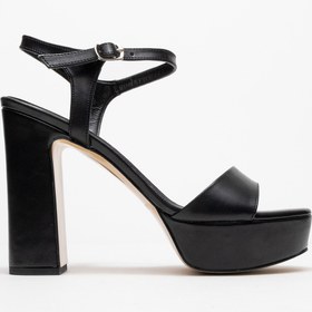 Resim Ataköy Ayakkabı KADIN PLATFORM KALIN TOPUKLU AYAKKABI SIYAH 